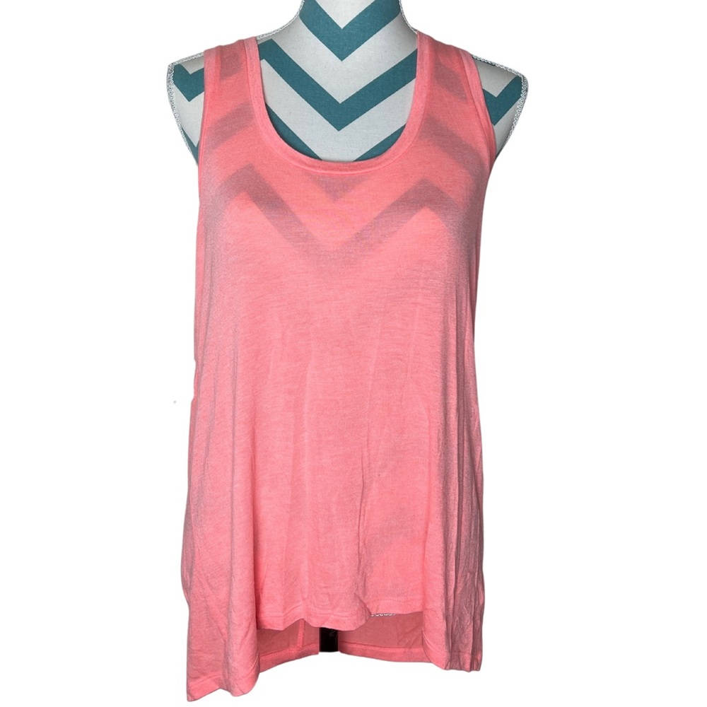 Express One Eleven Relaxed Asymmetrical Pink Tank Top